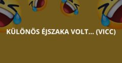 Különös éjszaka volt… (Vicc)