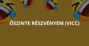 Őszinte részvényem (Vicc)