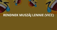 Rendnek muszáj lennie (Vicc)