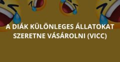 A diák különleges állatokat szeretne vásárolni (Vicc)