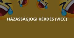 Házasságjogi kérdés (Vicc)